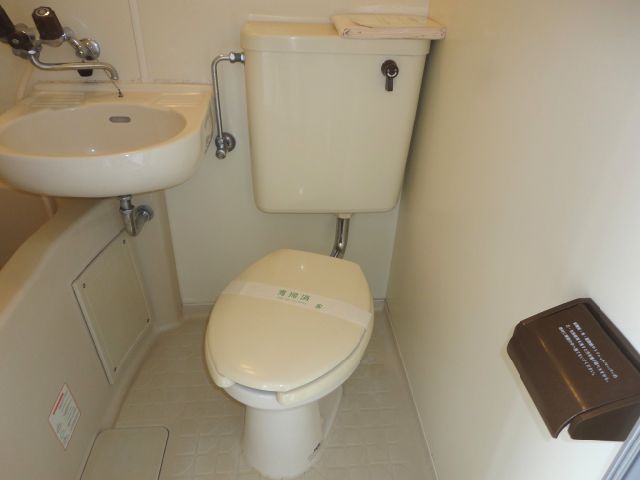 Toilet. Unit is a bus