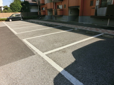 Parking lot. On-site parking