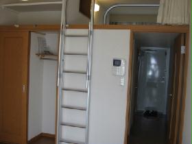 Living and room. Rich storage, Stylish loft type