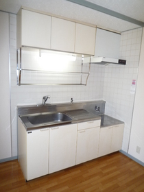 Kitchen. A two-burner gas stove is what you like.