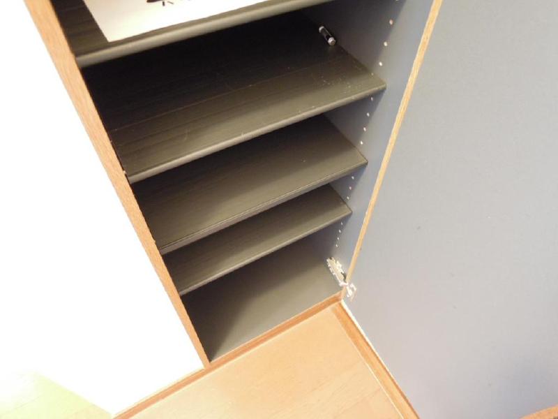 Entrance. There is also a storage space in the front door, Shoes BOX