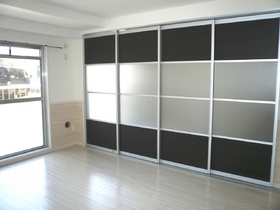 Living and room. It is a partition of movable.