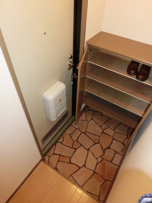 Entrance. Of course, it is with a shoe box