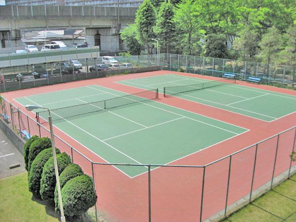 Other. Is a tennis court on the grounds. I often the scene is enjoying a game of tennis.
