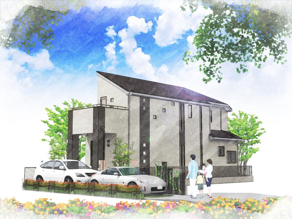 Building plan example (Perth ・ appearance). Building plan example (No. 1 place) building price ¥ 1530 yen, Building area / 101.02 sq m