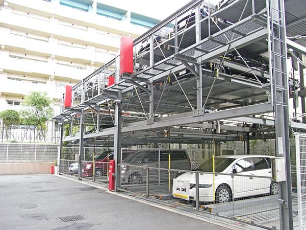 Parking lot. Mechanical parking