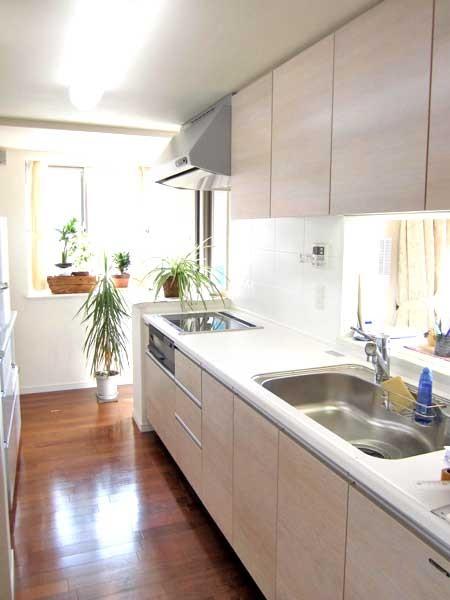 Kitchen. Bright kitchen you place a bay window. It is the brightness of the corner room unique.