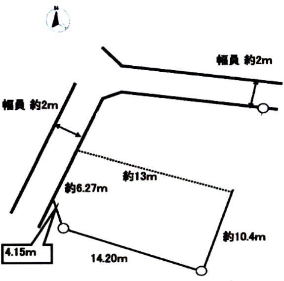 Compartment figure. Land price 13,900,000 yen, Land area 128.37 sq m