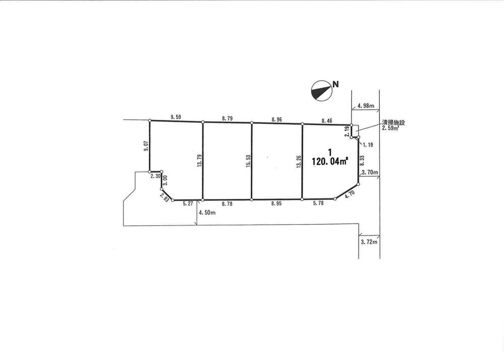 Compartment figure. Land price 15 million yen, Land area 120.04 sq m