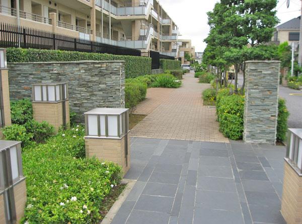 Other common areas. Until the main entrance followed by a lush approach.