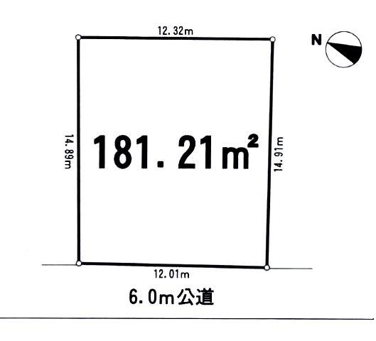 Compartment figure. Land price 21,930,000 yen, Land area 181.21 sq m
