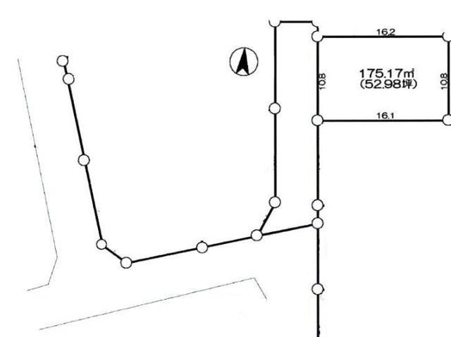Compartment figure. Land price 15.9 million yen, Land area 175.17 sq m