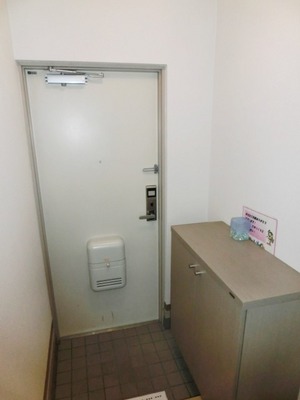 Entrance. There entrance shoe box