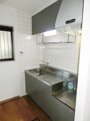 Kitchen. The kitchen offers a window