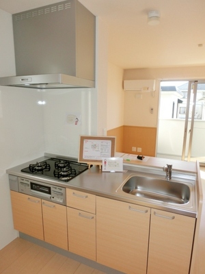 Kitchen. 2 lot gas stoves with counter kitchen.