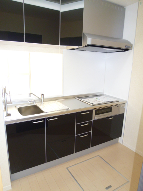 Kitchen. All-Electric (Cute IH stove) With under-floor storage