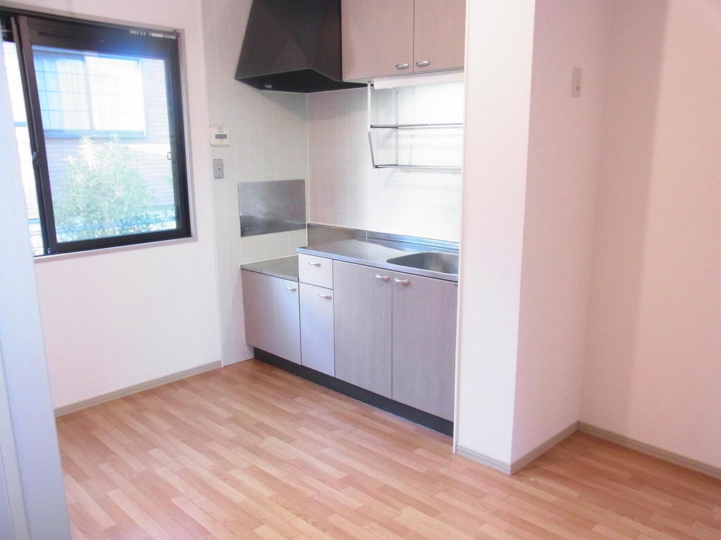 Kitchen. There is a window in the kitchen