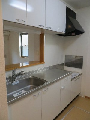 Kitchen. Dishes face-to-face in the kitchen