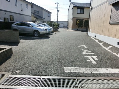 Parking lot. On-site parking