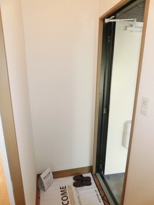 Entrance. The entrance There are shoe box.