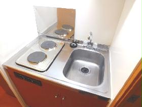 Kitchen. Two-burner electric stove