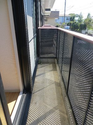 Balcony. Balcony adjacent to the road of the four seasons