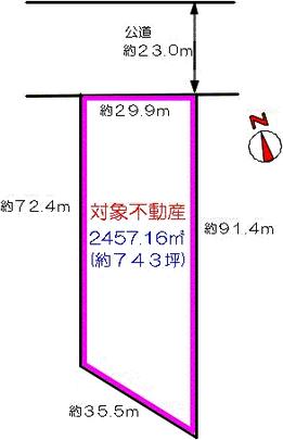 Compartment figure.  ■ It is the west side adjacent land also for sale. 