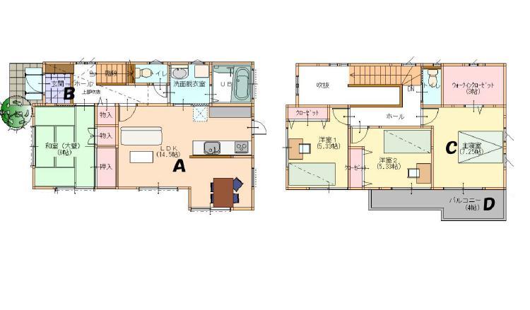Building plan example (floor plan). Reference Plan