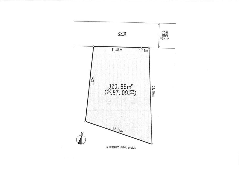 Compartment figure. Land price 19,800,000 yen, Land area 320.96 sq m