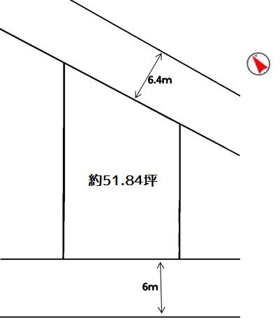 Compartment figure. Land price 17.8 million yen, Land area 171.4 sq m