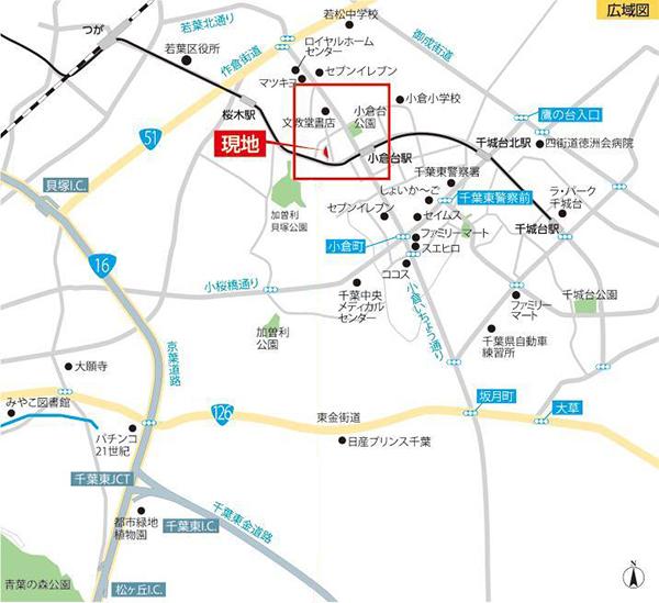 Local guide map.  ※ Near the guide map