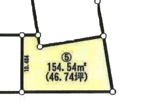 Compartment figure. Land price 10 million yen, Land area 154.54 sq m