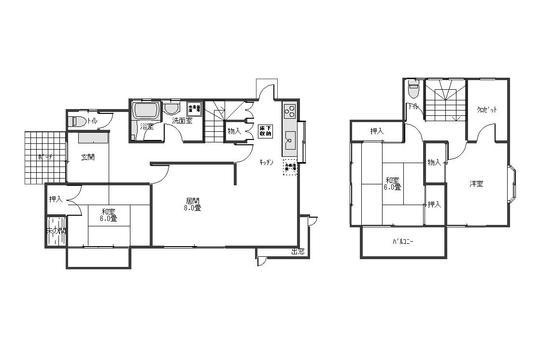 Floor plan. 7.9 million yen, 3LDK+S, Land area 221 sq m , Building area 101.43 sq m