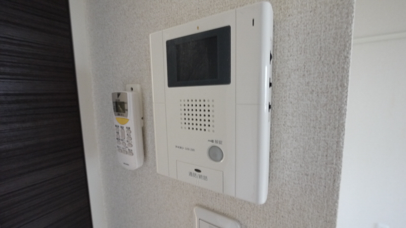 Security. Monitor with intercom auto lock interlocking