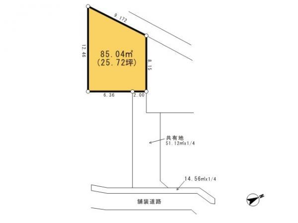 Compartment figure. Land price 6.43 million yen, Priority to the present situation is if it is different from the land area 85.04 sq m drawings