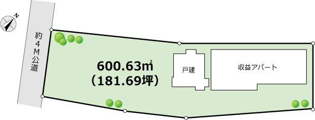 Compartment figure. Land price 127 million yen, You can also consult land area 600.63 sq m split sales