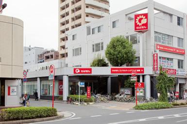 Bank. Chiba Bank bridge north exit 695m to the branch