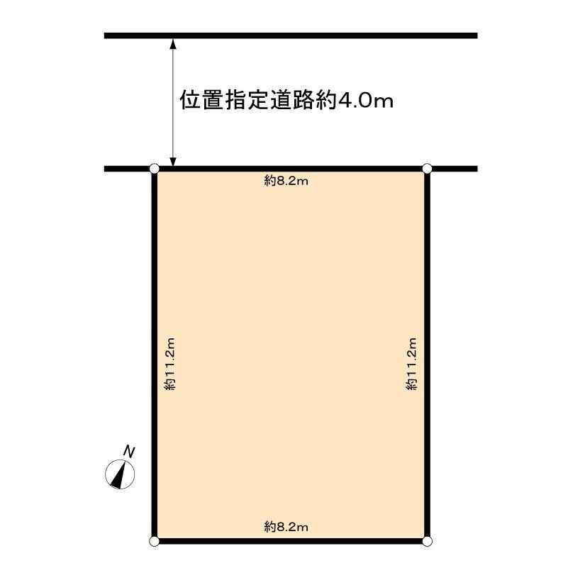 Compartment figure. Land price 10.8 million yen, Land area 92.24 sq m