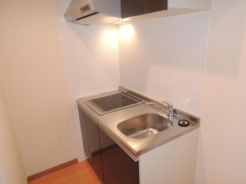 Kitchen. 2-neck IH cooking heater equipped