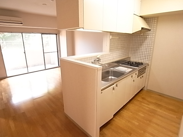 Kitchen. Easy to clean, System kitchen. What a 3-burner stove.