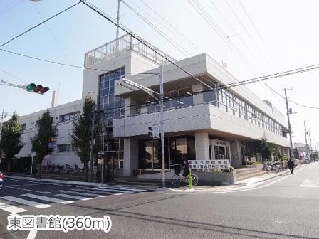 library. 360m to the east library