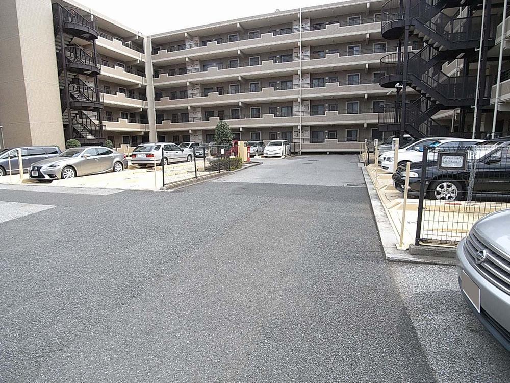 Parking lot. Common areas
