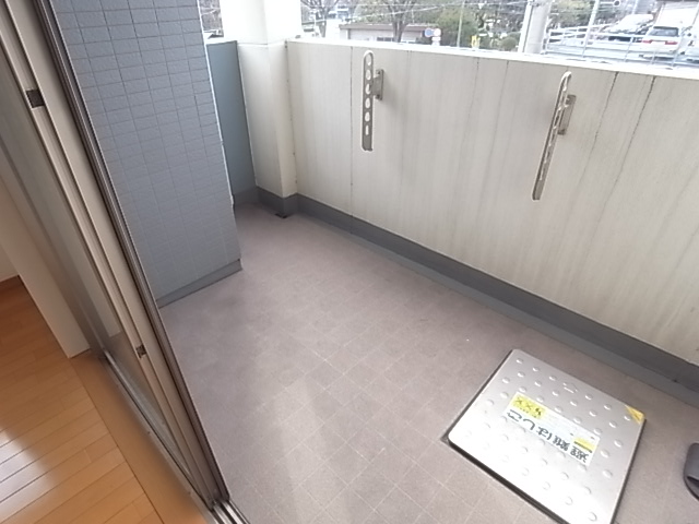 Balcony. Veranda is wide.