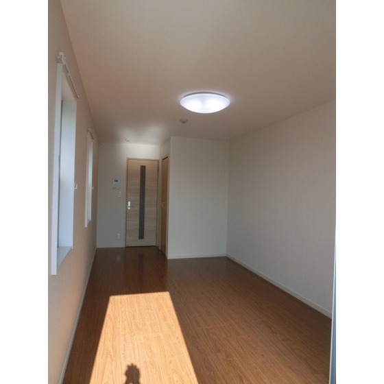 Living and room. Warm in the two-sided lighting