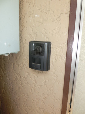 Security. TV monitor with intercom