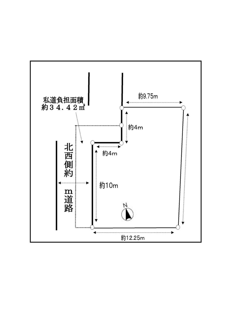 Compartment figure. Land price 17.8 million yen, Land area 161.68 sq m