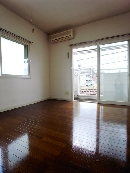 Living and room. Is a bright room with two-sided lighting.