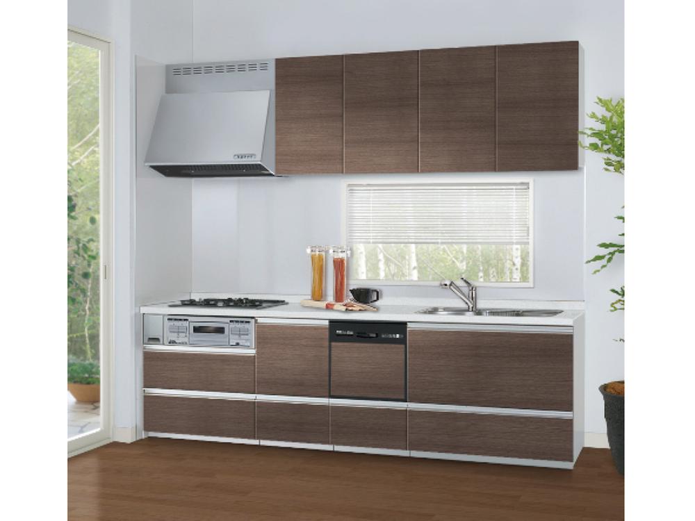 Model house photo. System kitchen