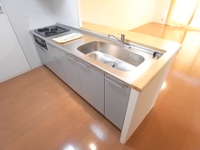 Kitchen. Popular counter kitchen specification. 3 is a neck.