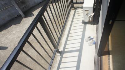 Balcony. Sunny balcony.